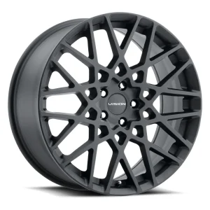 Vision Wheel Street Designs – 474 RECOIL – Black – 17″x8″ 38mm – All weather Wheels – 474-7831SB38